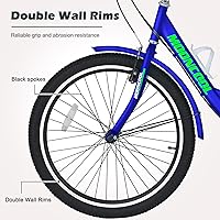 Vista 167 de H&ZT Triciclo para adultos, bicicleta de 3 ruedas, triciclo crucero, con engranaje de 7 velocidades, mango de freno de estacionamiento, escalón