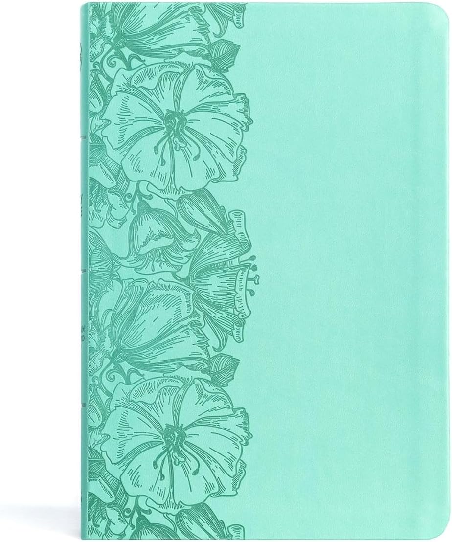 CSB Large Print Thinline Bible, Value Edition, Light Teal Leathertouch