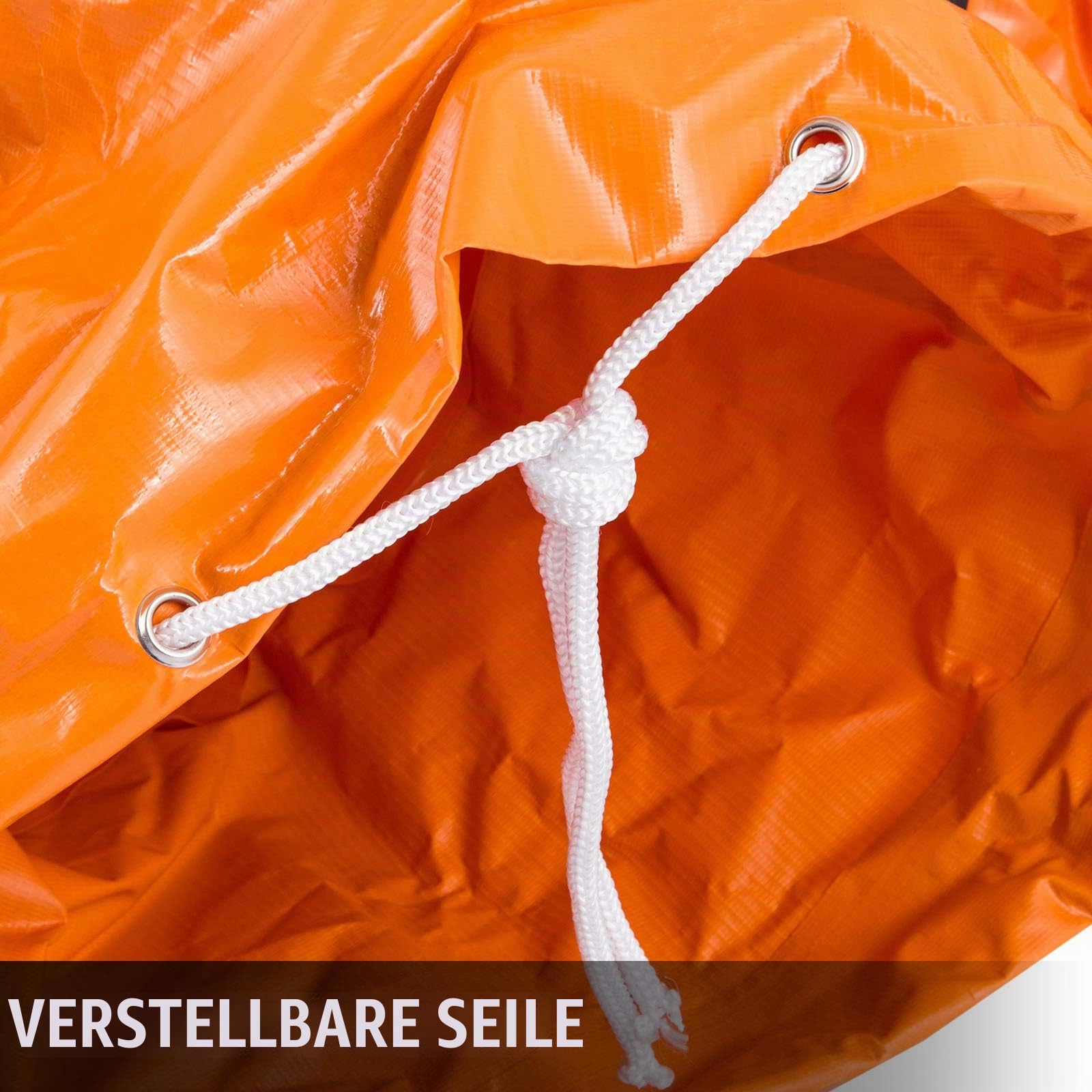 Mophorn PVC-Schlauch 32FT / 10m Länge Warmluftschlauch Belüftungsschlauch Flexible Lüftungsschläuche Starkes Vinylmaterial 12 Zoll 300 mm Durchmesser Orangee Passend für Bauventilator