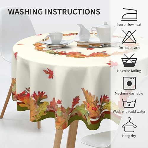 Miniatura 6 de Sweetshow Mantel floral azul oscuro, rústico, vintage, azul y blanco, mantel redondo de 60 pulgadas, mantel francés de campo, casa de campo para