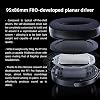 FiiO FT1 Pro Outdoor Rear Plane Magnetic Wired Hi-Fi Headset, Home, Studio, Recording, High Sensitivity (Black)