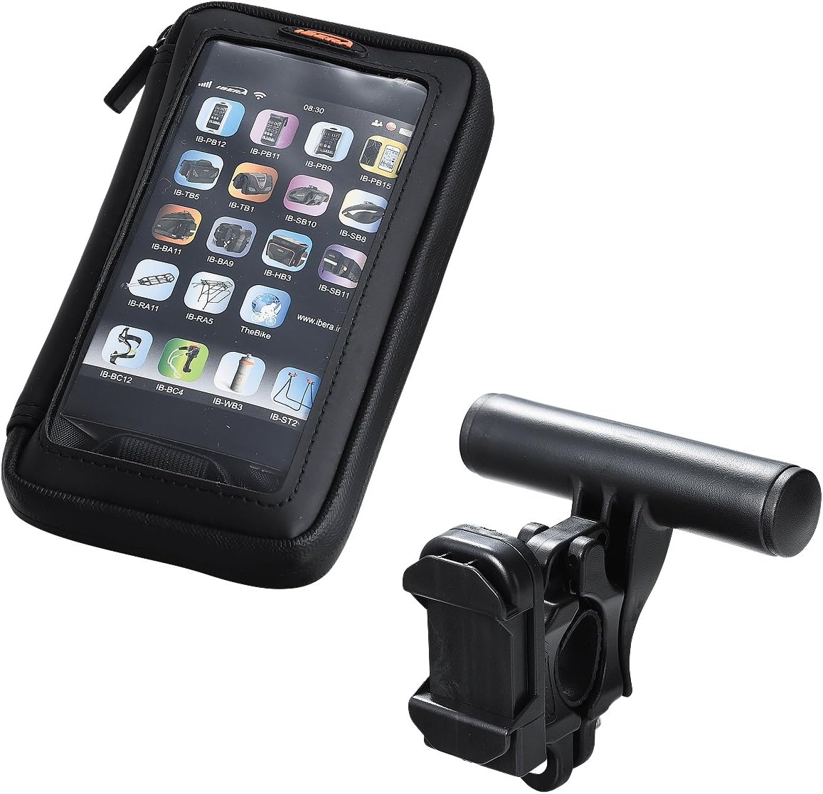 Ibera (ibera) Smartphone Holder fonuxoretto [Phone Wallet] suma-tofonbaggu 5 – Size Handle Bar Mount with Clamp for G PVC h158xw82xd12 mm Cash & Card Holder Pocket Wallet IB – PB23 – Q6