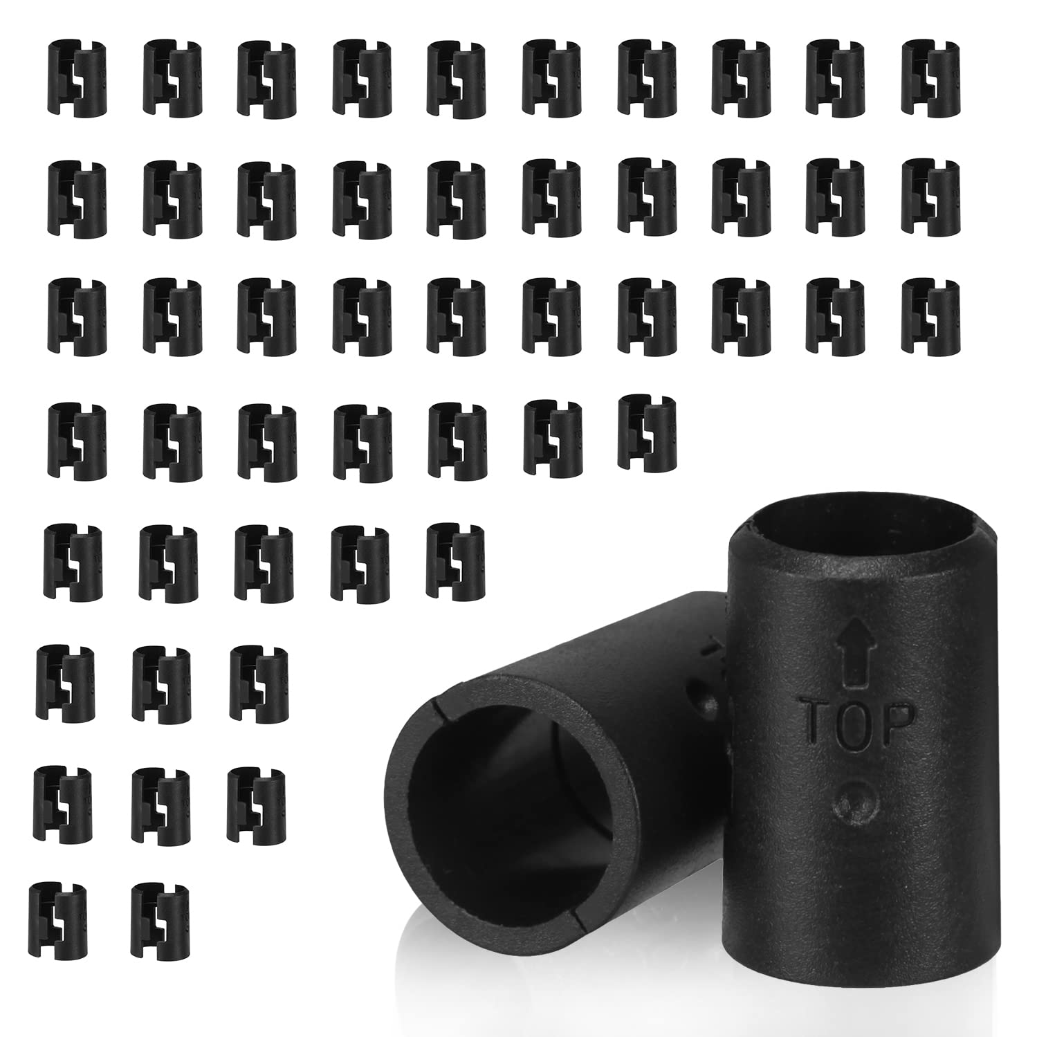 25mm Wire Shelf Clips - White (24 Pack) -16