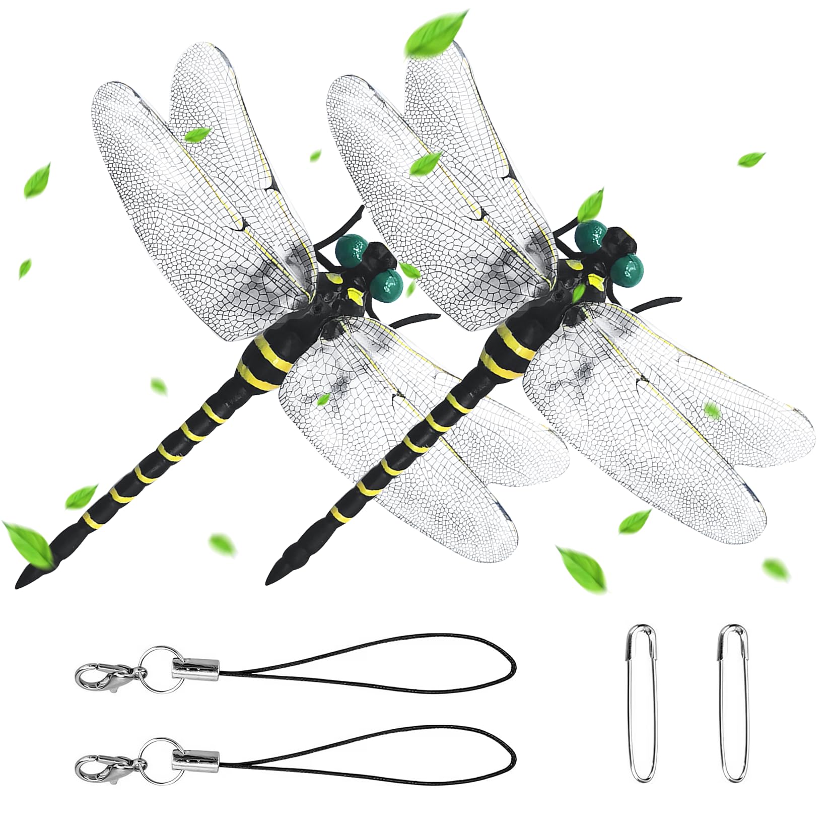 Amazon.co.jp: Ruokey オニヤンマ 虫除け トンボ 2匹 12cm オニヤンマ