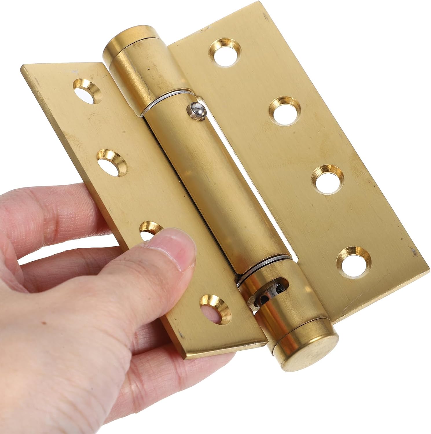 2Pcs Self-Closing Spring Loaded Door Hinges Heavy Duty Exterior Door Hinges with Hydraulic Soft Close for Bathroom Pantry