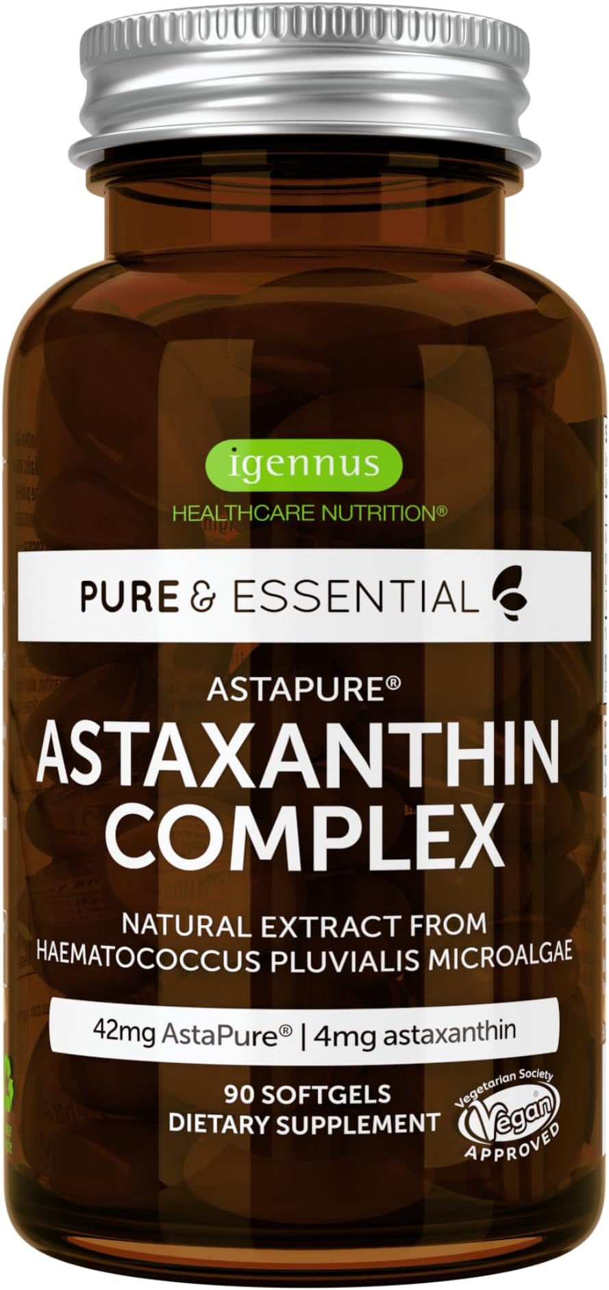 Igennus Healthcare Nutrition Pure Essentials Natural Astaxanthin Complex (90 Capsules)