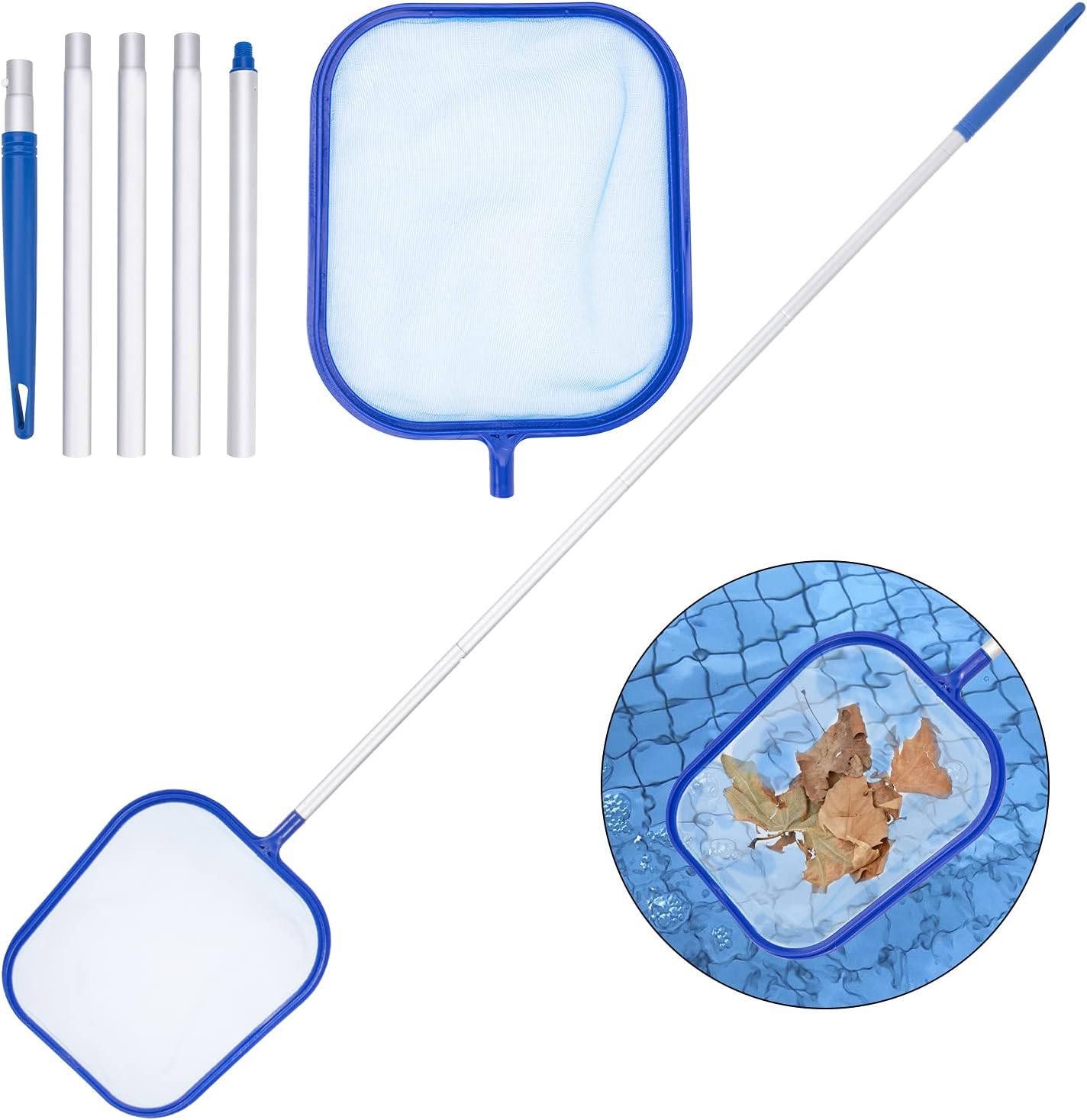 Frysgap Pool Rake Tumez Swimming Pool Leaf Net, Pool Skimmer Rake, Reinforced Frame Rake ...