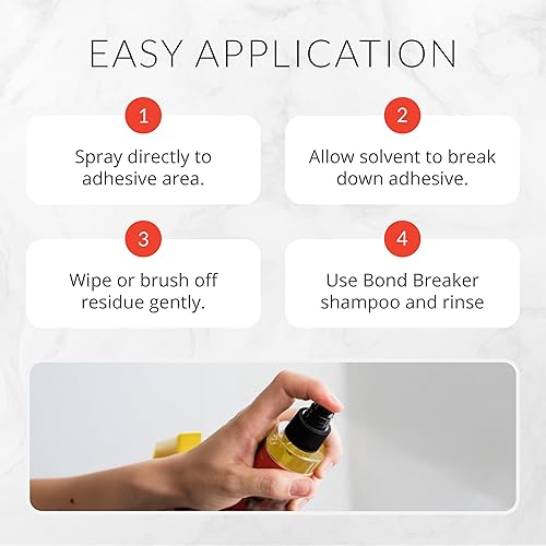 Miniatura 4 de Walker Tape C-22 - Aerosol solvente de 4 onzas, removedor de adhesivo de acción rápida para cinta de peluca, sistemas de encaje y extensiones de