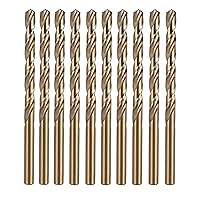 Vista 8 de Broca de cobalto de 1 pulgada, vástago reducido de 1/2 pulgada con 3 planos, adecuada para perforar en metal duro, acero inoxidable, hierro fundido