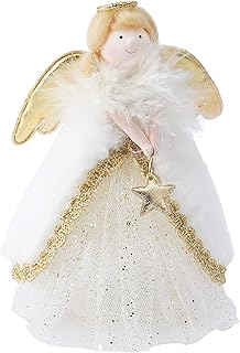 CGB Giftware | Christmas Angel Tree Topper - Gold | Joy To The World Range | Angel | Christmas | Festive | Xmas | Tree Decoration | GB03832