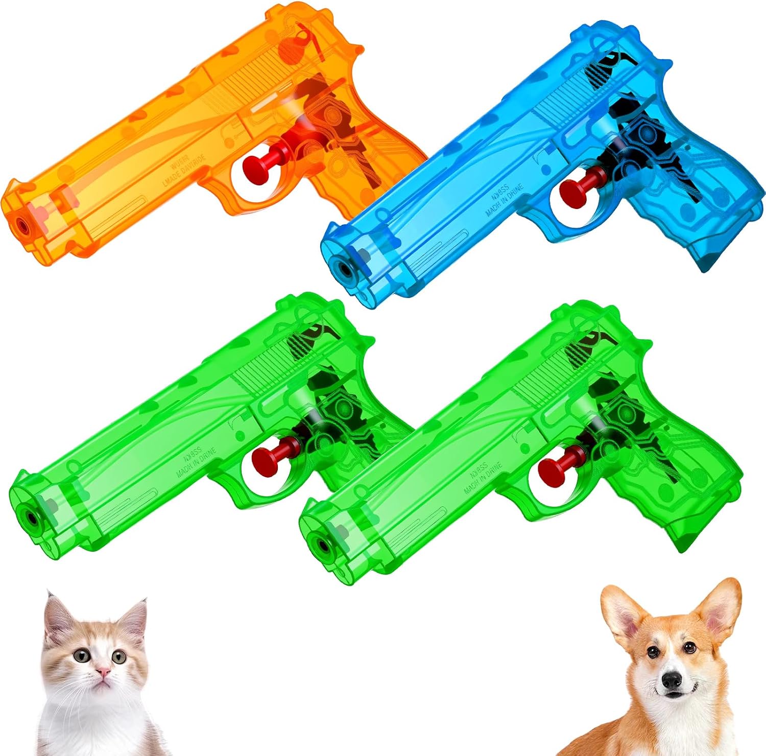 Geelin 2 Pack Squirt Spray for Cats Dogs Training Squirt Gun for Cats Deterrent Water Spray Pistols for Dogs Pets Training