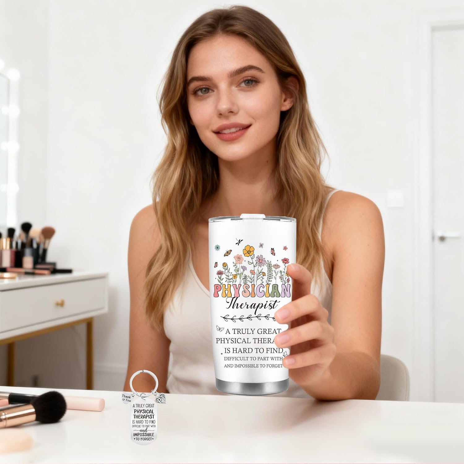 Physical Therapist Gifts for Women, Physical Therapist Appreciation Gift Set, Includes 20 oz Tumbler with Brush & Straw, Birthday Christmas Thanks Present - Image 5