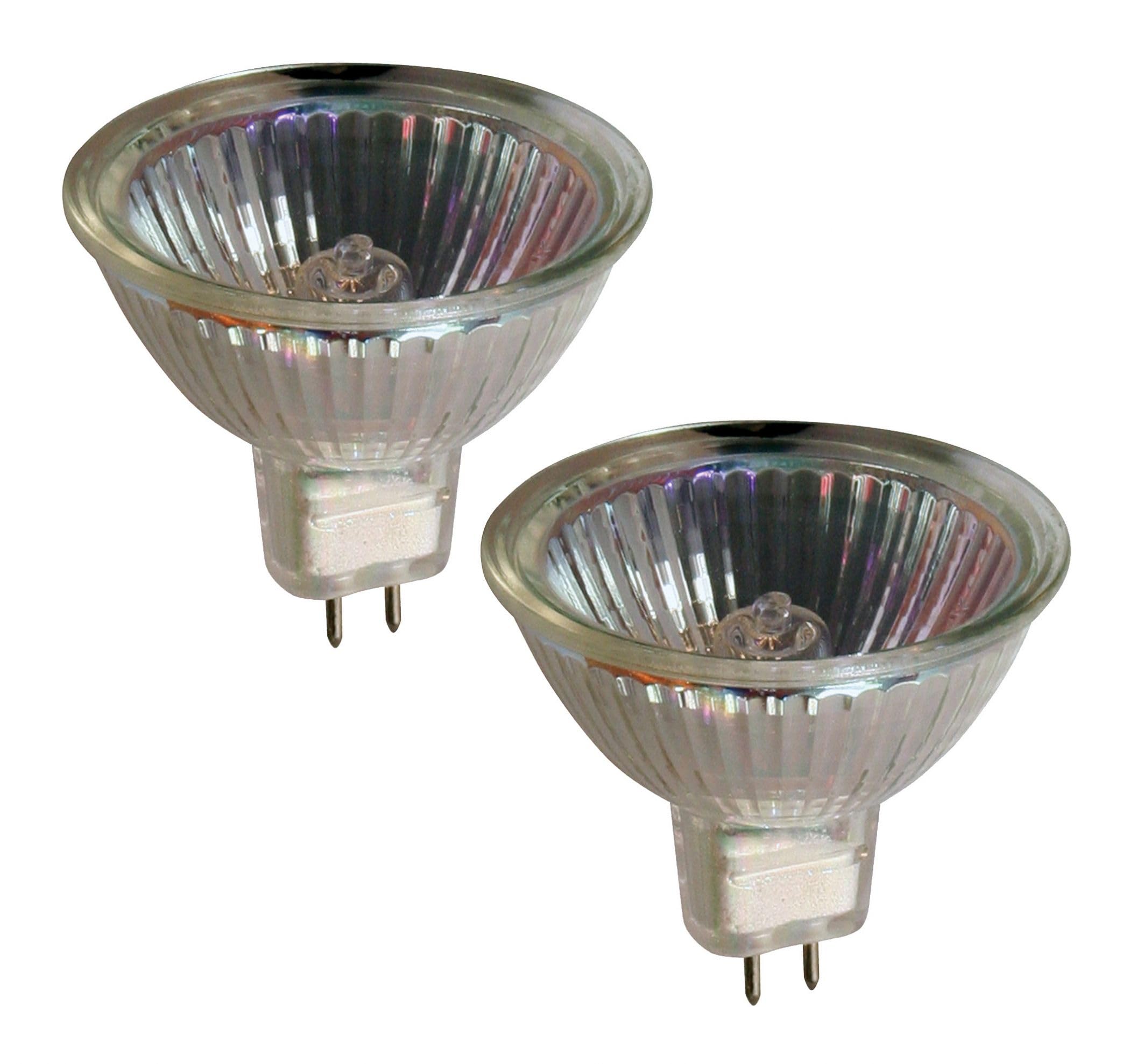 Lyvia Electrical 557203 Pack of 2 x 20w MR16 Halogen Spot Bulb, 12v, dichroic, Closed Front