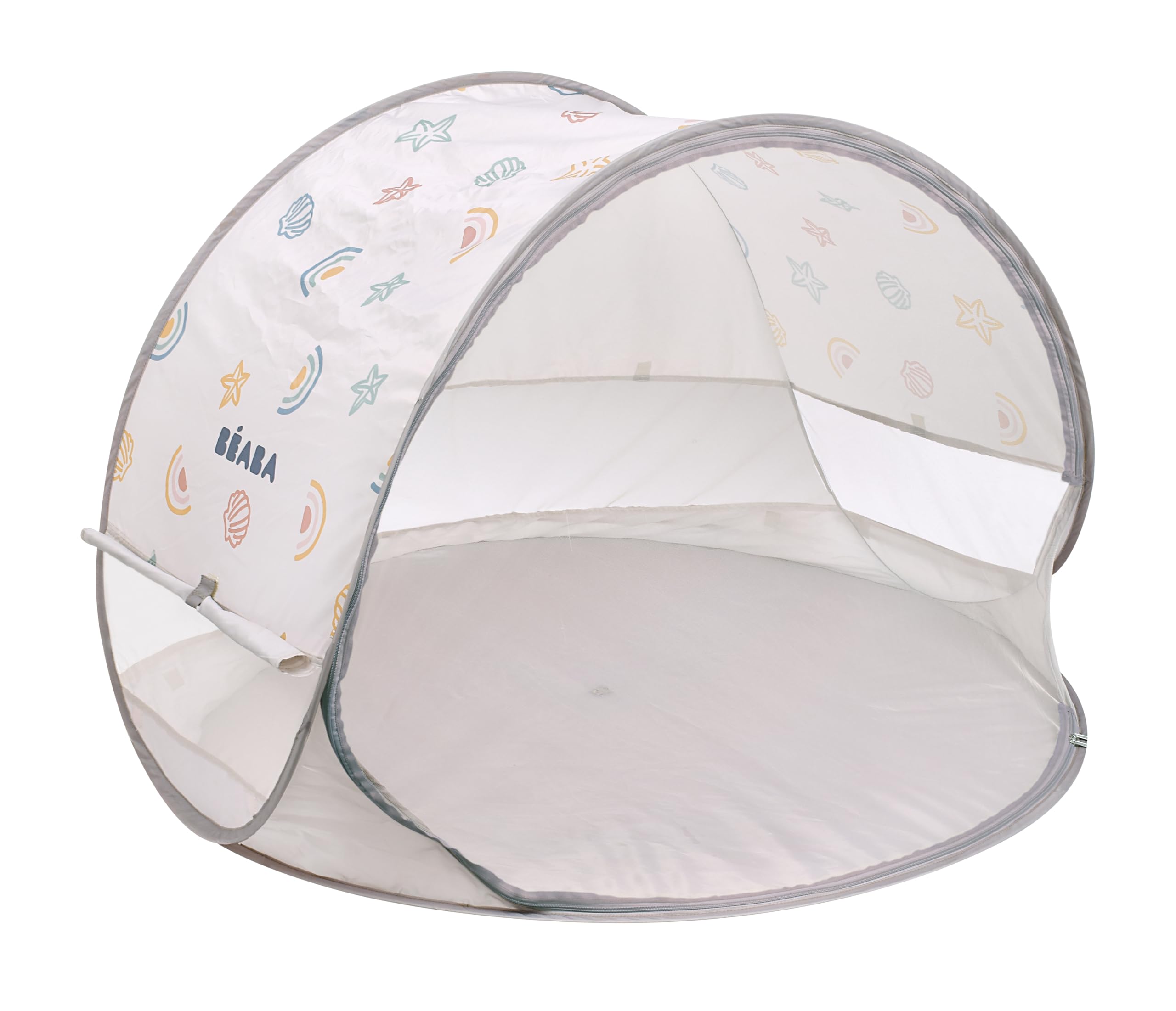 BÉABA, Tente de Plage, Tente Anti UV Bébé, Protection Solaire Maximale UPF50+, UV filtrés, Ventillation 360°, Moustiquaires, Spacieuse, Système Pop-UP, Sac Transport, Breezy