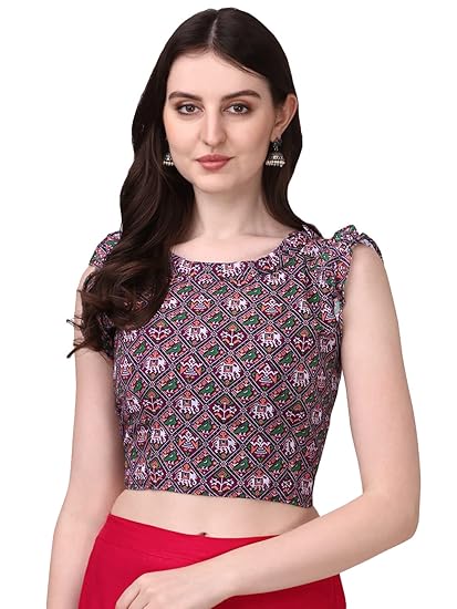 Women's Fancy Georgette Printed Readymade Blouse