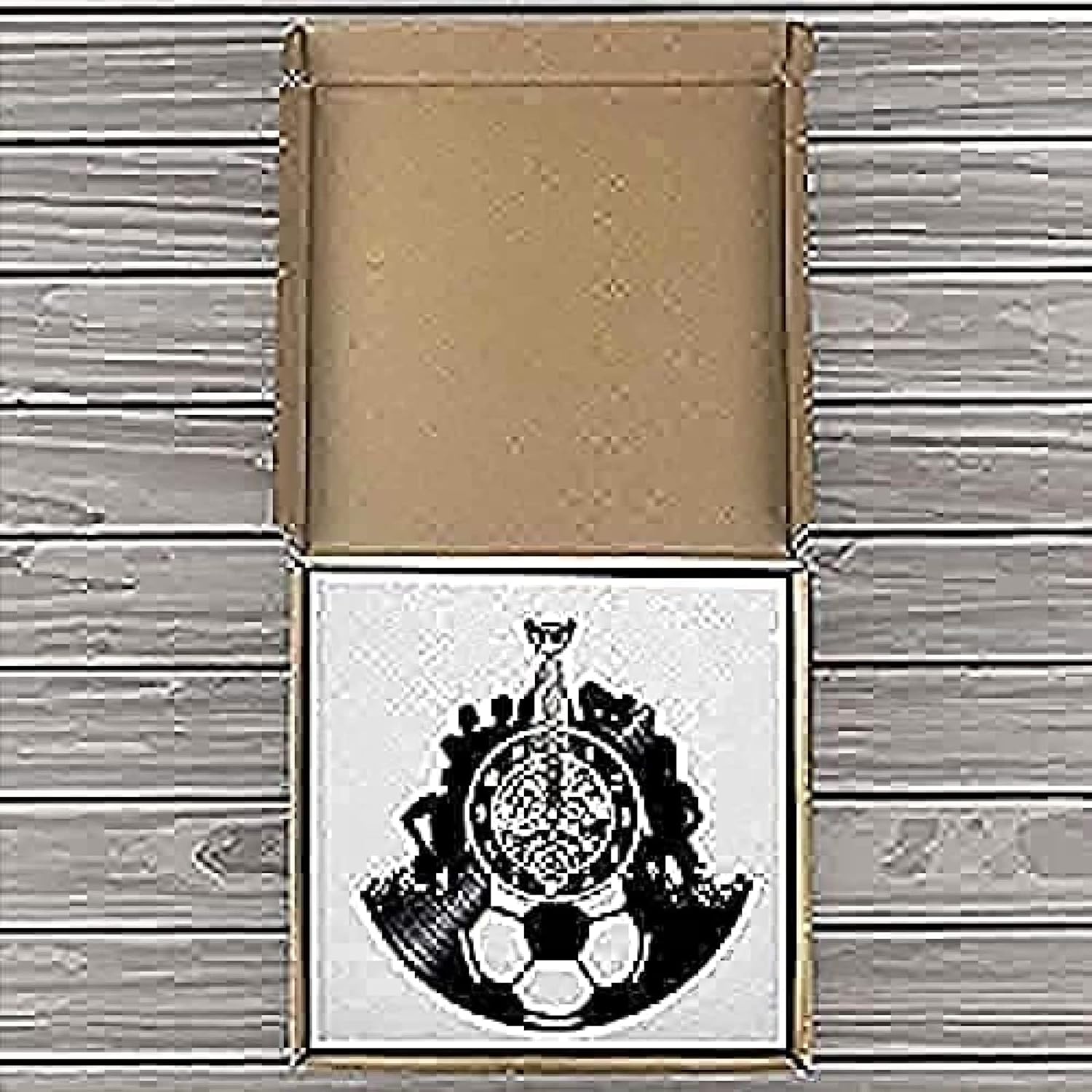 Round Wall Clock Football Wall Clock Football Team Wall Sconce Soccer Team Champion Mood Lighting Wall Hanging Clock Triumph Souvenir Diameter Decorative Gift