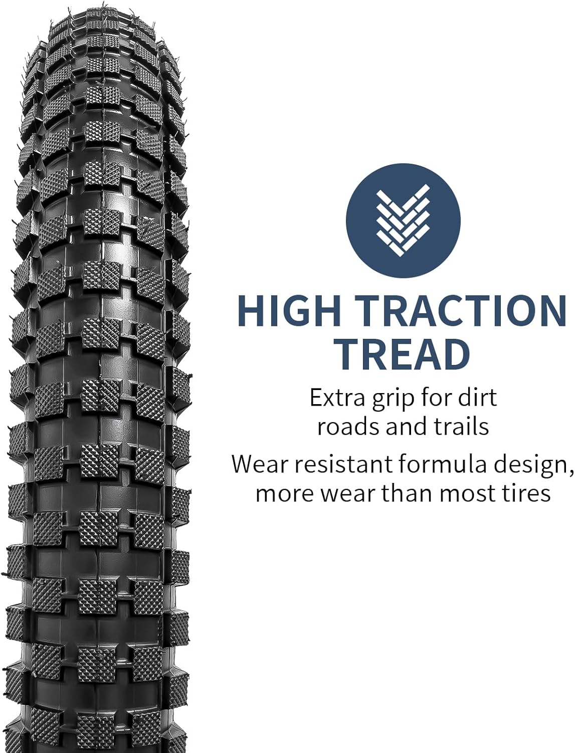 YunSCM 2-PCS 18" Mountain Bike Tires 18x2.40/64-355 Compatible with 18x2.35 18 x 2.40 Bike Tires (Y-1093)