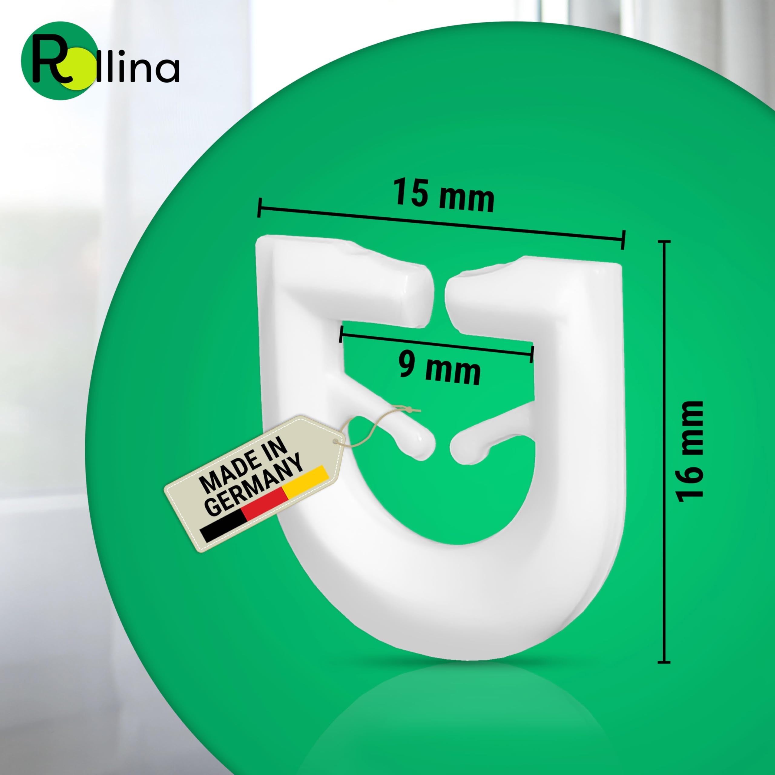 Ganci A T Per Tende - Confezione Da 100 Pezzi Bianchi, Compatibili Con Binari Standard - Foto 11