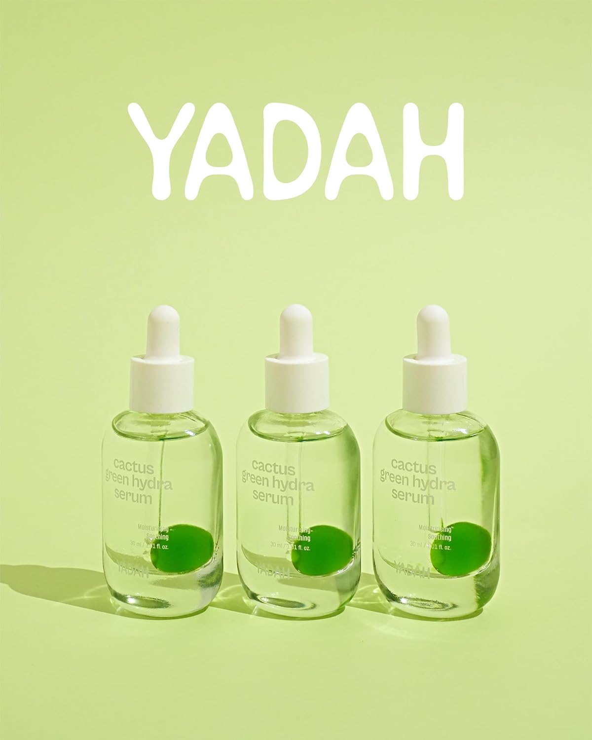 YADAH Cactus Green Hydra Serum (1.01fl oz) - Hydration, Oil-Moisture Balance, Strengthen Skin Barrier. Niacinamide, Adenosine. - Image 7