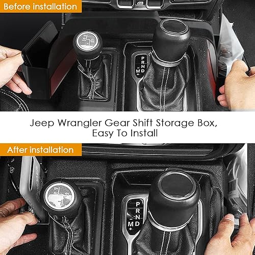 Miniatura 3 de RESTBONE Compatible con Jeep Wrangler JL JLU 2018-2023 y caja de almacenamiento colgante para Jeep Gladiator JT 2020 2021 2022 2023