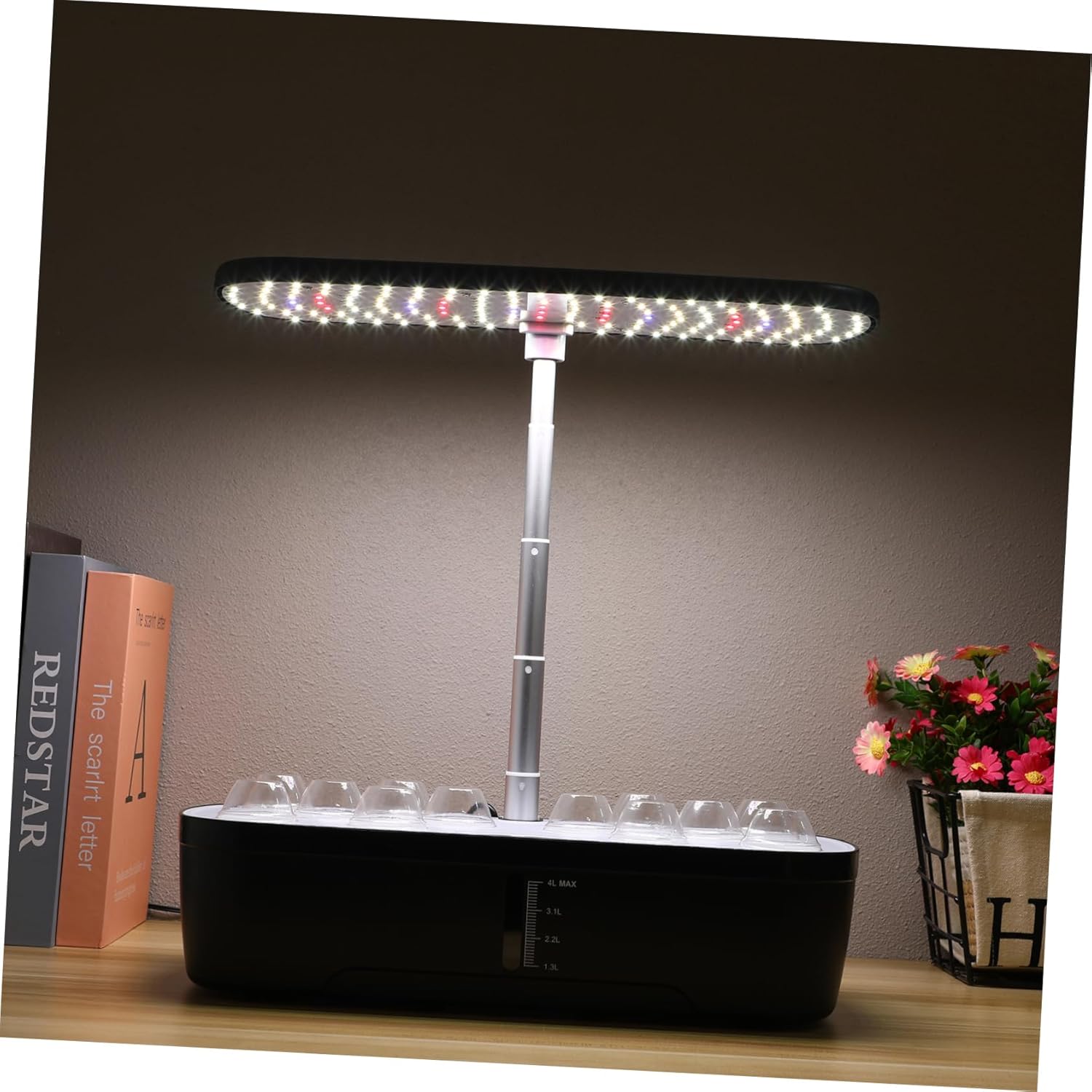 Kisangel 1 Set Indoor Hydroponic Gardening Kit Smart Plant with Automatic Watering Fertilization and Temperature Control for Easy Indoor Vegetable Cultivation