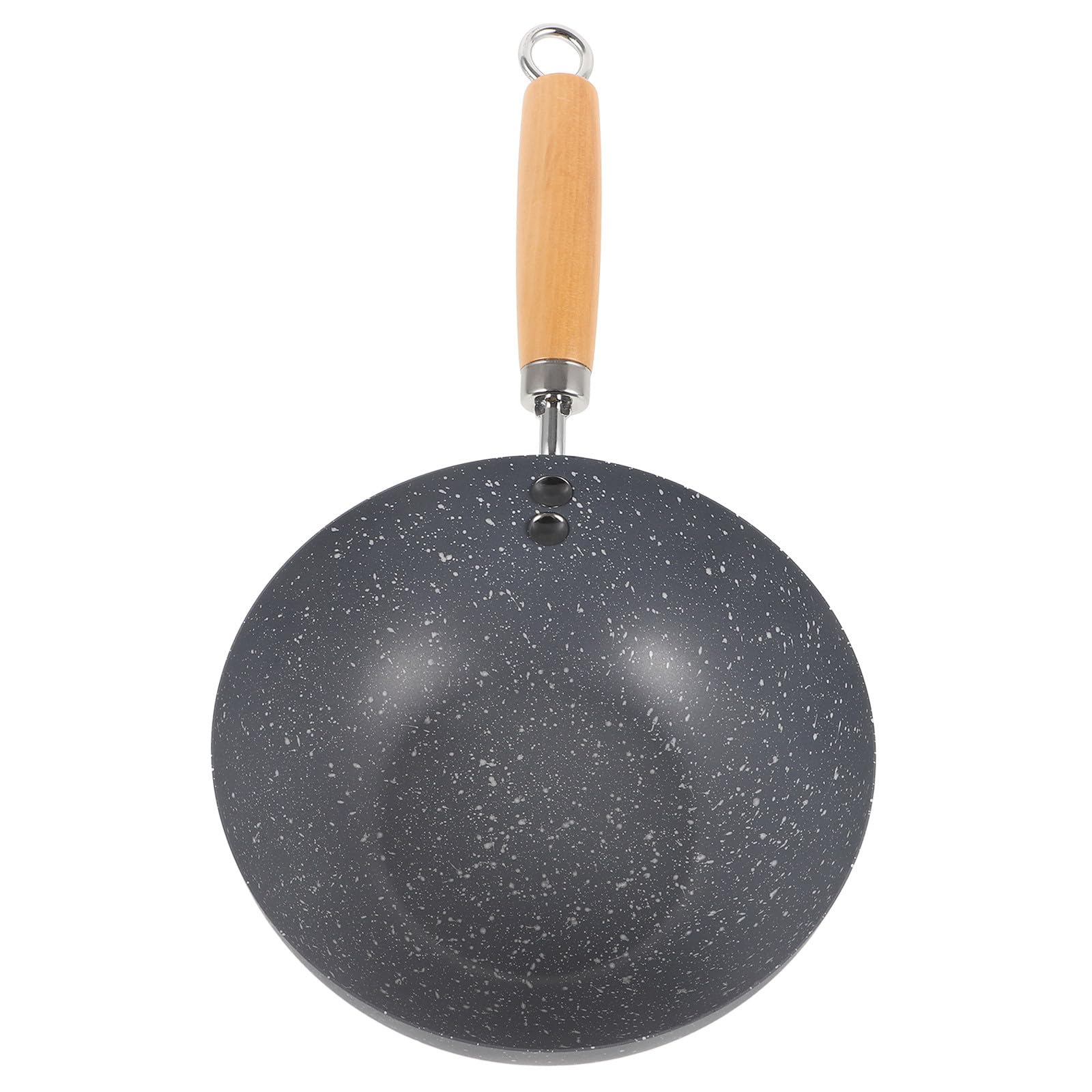 Zerodeko Marmo Ferro in Padella Antiaderente Rivestimento Wok Inox e Effetto Multiuso Friggere Saltare per Cucina Domestica
