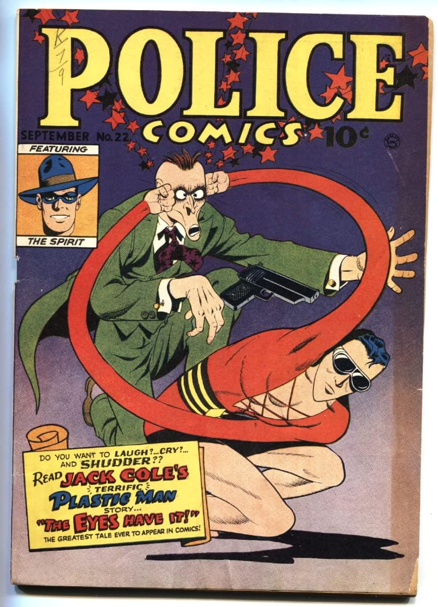 Police Comics 22 1943 Plastic ManJack Cole Spirit