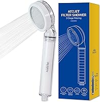 Vista 1 de Alcachofa de ducha con filtro inspirada en la cultura de belleza de Corea – Filtros de carbón puro para una piel más suave y un cabello más liso