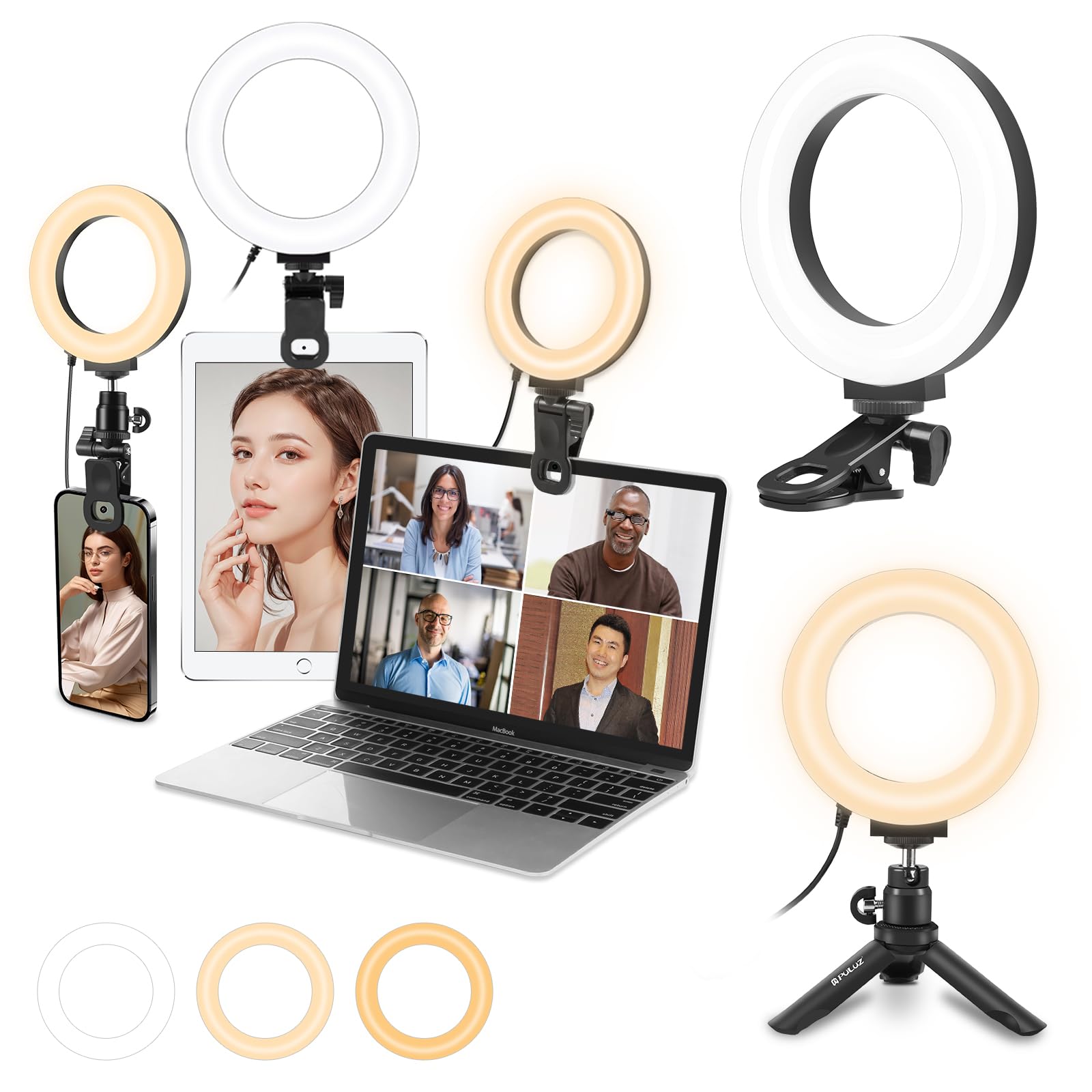 Anneau lumineux pour ordinateur portable idéal pour réussir vos vlogs et vidéos