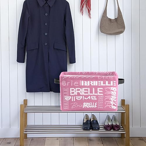 Miniatura 5 de Contenedores de almacenamiento personalizados con nombre para niños, canastas organizadoras con asas para organizar juguetes de niños y niñas,