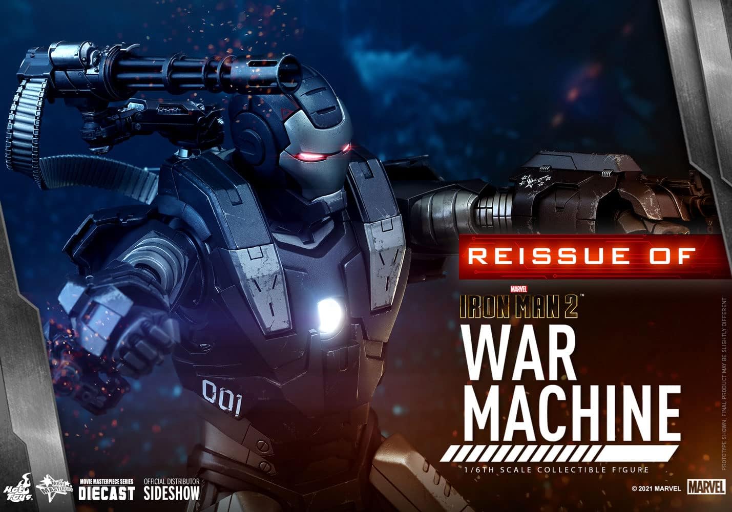 Hot Toys 1:6 War Machine - Iron Man 2, Silver