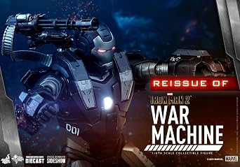 Movie Masterpiece Diecast Iron Man 2 Warmachine Reproduced 1/6 Scale Figure, Silver