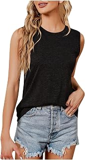 Running Top Tank Tee Shirt Denim Shirts Tops Tank Tops with Built in Bras Y-Back Tank Top Ruffle Shirt Propane Tank Athletic Wear Pack Purple Crop Top