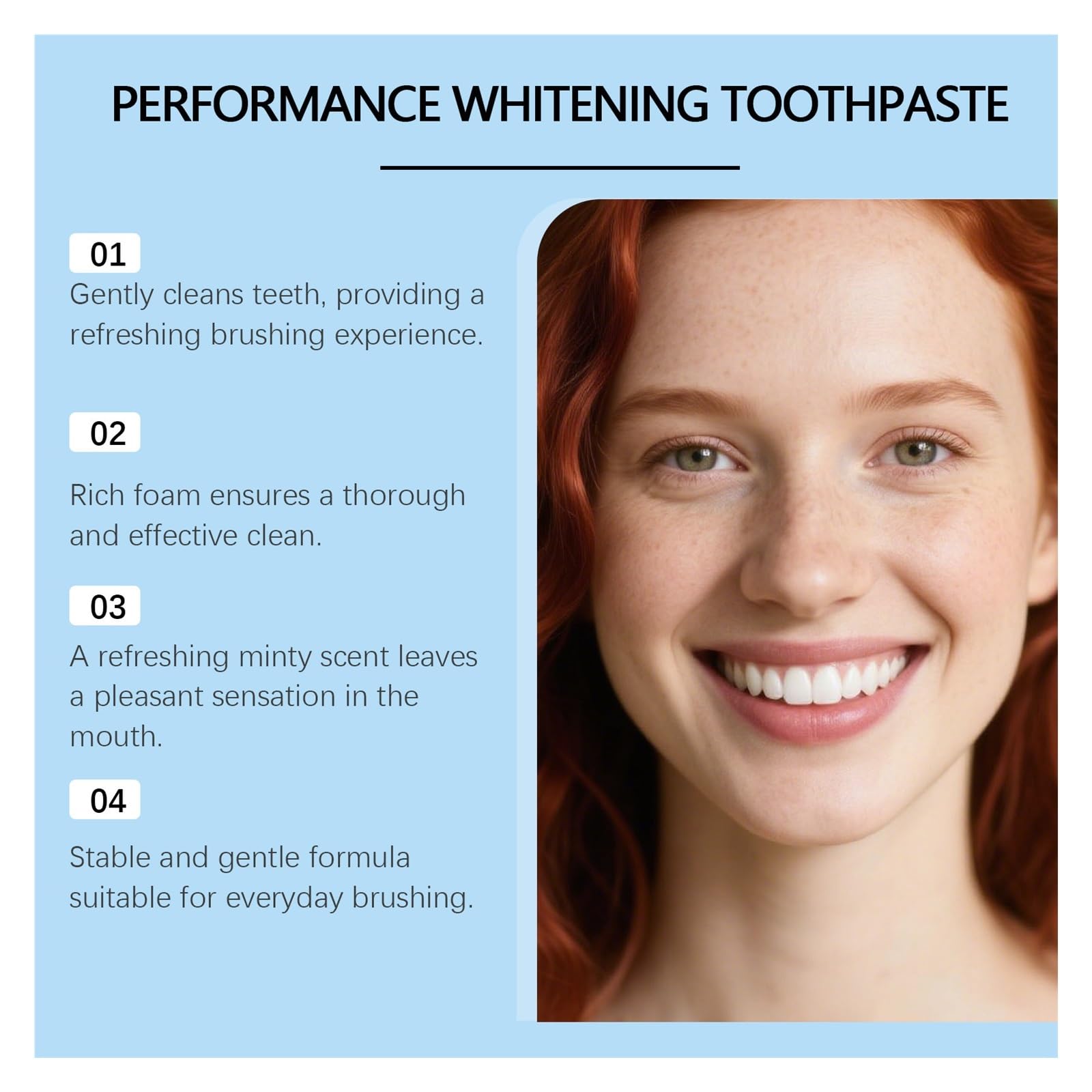 Pasta de dientes iluminadora con menta, 100 g: limpia suavemente los, mejora el brillo natural y proporciona un cuidado diario del aliento fresco