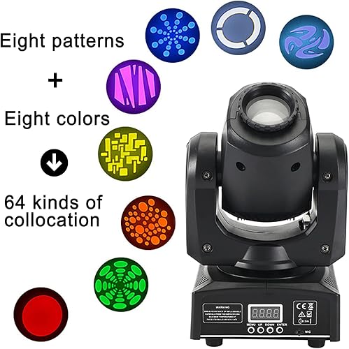Miniatura 5 de Frezon 4 luces de cabeza móvil, 8 gobo, iluminación de escenario, RGBW, LED, DJ, DMX Beam Bar Disco Party Light para club, DJ Show, alquiler,