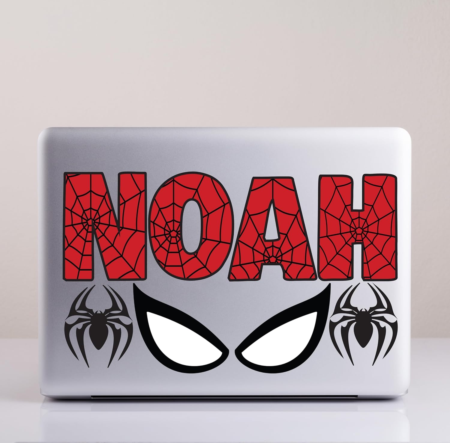 Personalized Spider Name Wall Decal - Custom Superhero Theme Sticker for Kids Bedroom & Nursery Peel & Stick - Removable Vinyl Wall Art Superhero Decals - Spider Sticker (Wide 10"x3" Height) - Image 5