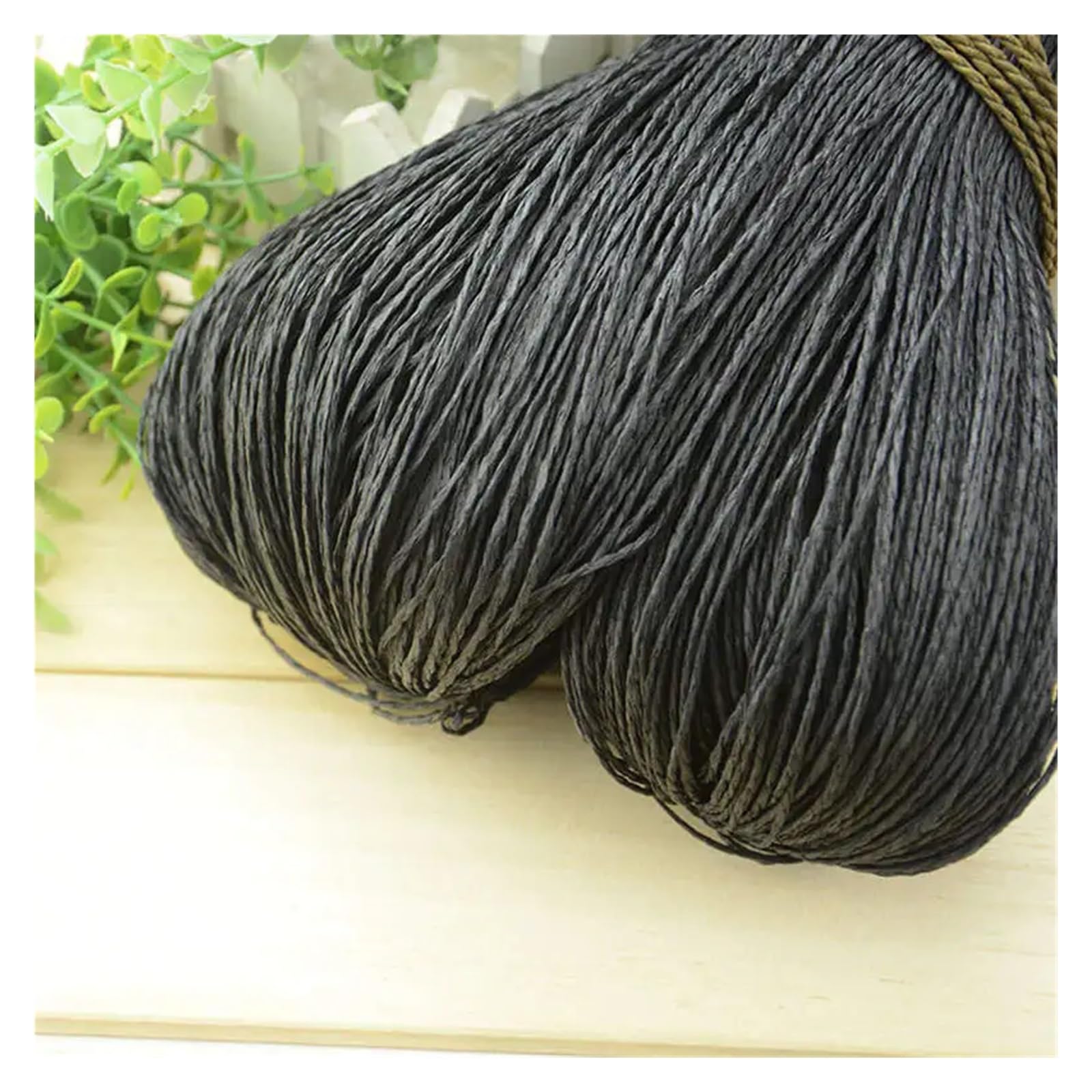 HäKelgarn Raffia-Strohgarn, Strickgarn, Häkelgarn, Sommerhutgarn, Raffiafaden for Häkeln, Stricken, DIY, handgefertigt(Color 3)
