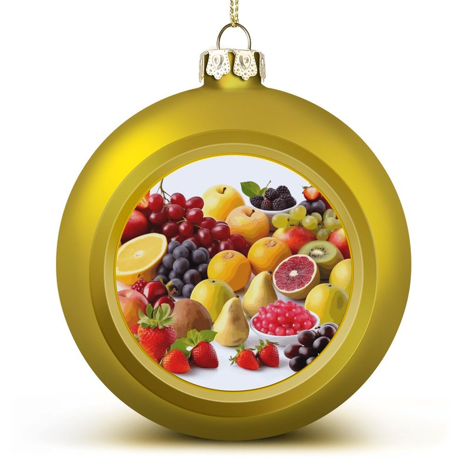 Décoration sapin de Noël fruits incassables suspendre fête