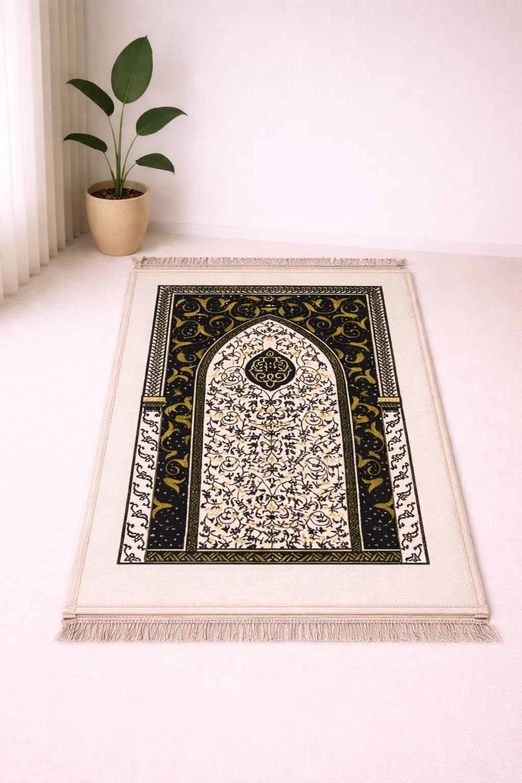 Janamaz Prayer Mat - Turkey Velvet, Aasan Comfort -9