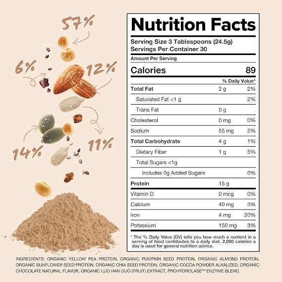 Complement Organic Chocolate Vegan Protein Powder & Triple B12 Spray Bundle Plant-Based Protein and Essential B12 Supplementation for Energy and Wellness