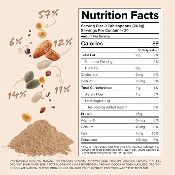 Complement Organic Chocolate Vegan Protein Powder & Triple B12 Spray Bundle Plant-Based Protein and Essential B12 Supplementation for Energy and Wellness