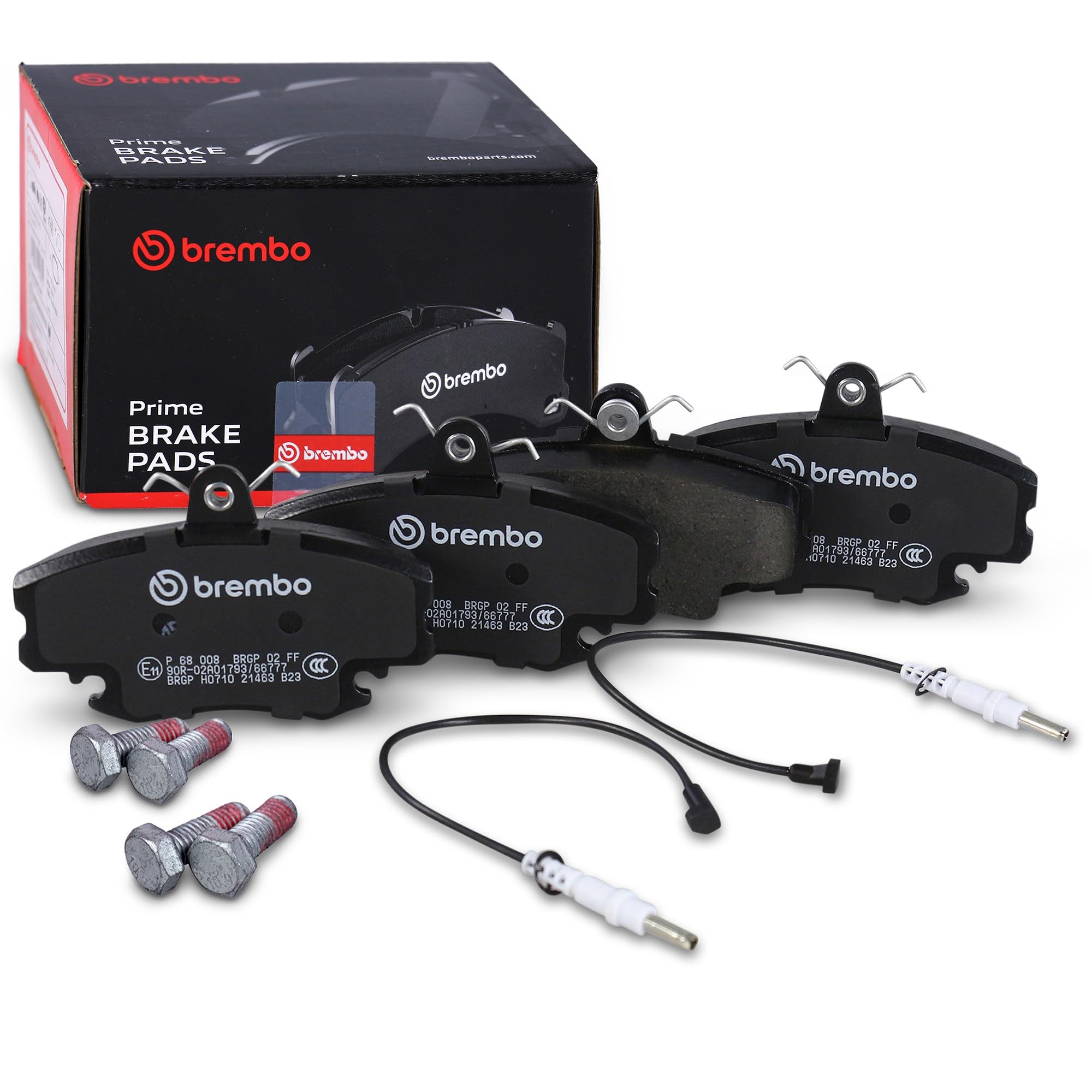 Brembo P 68 008 zestaw klocków hamulcowych, hamulec tarczowy - (4-częściowy)