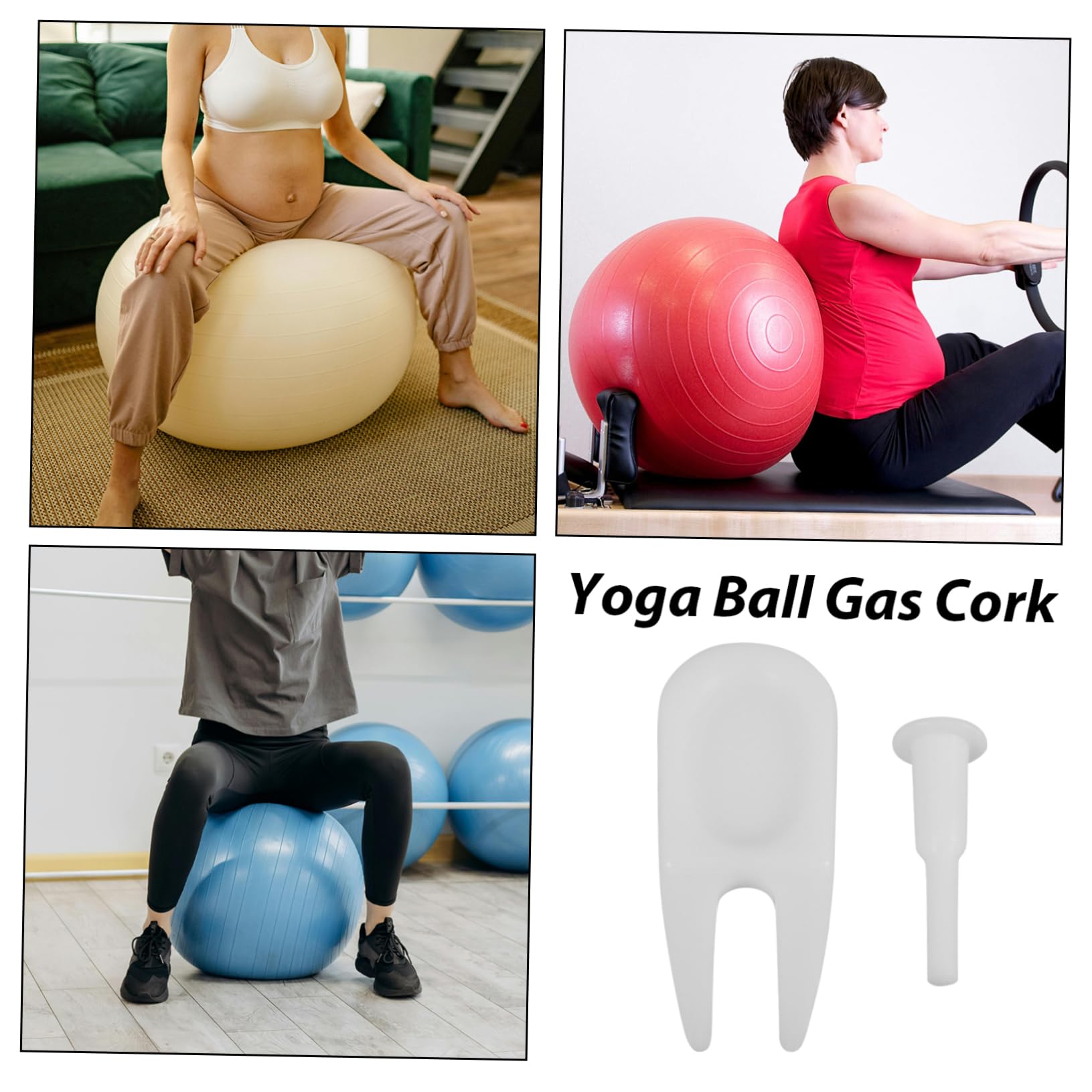 BESPORTBLE 10 Pack Yoga Ball Air Plug Set Inflatable Exercise Ball Stopper Plastic for Inflatable Balls Replacement