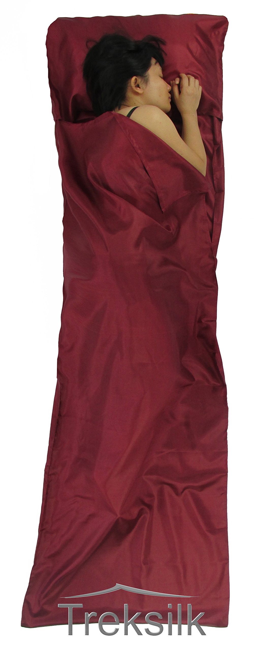 Art Silk Liner Sleeping Bag Hostel Travel Inner Sheet Sleep Sack Backpack