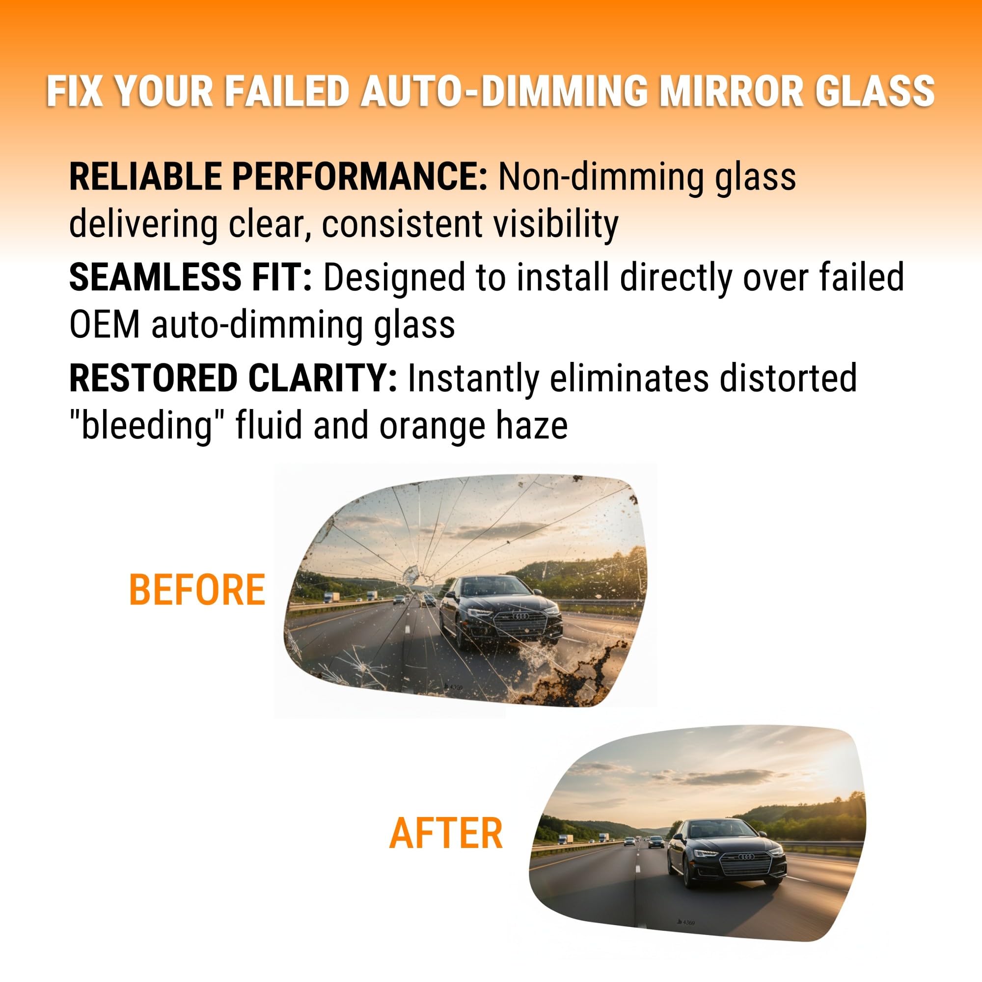 Amazon.com: Burco 4369 Flat Driver Side Mirror Glass, OEM