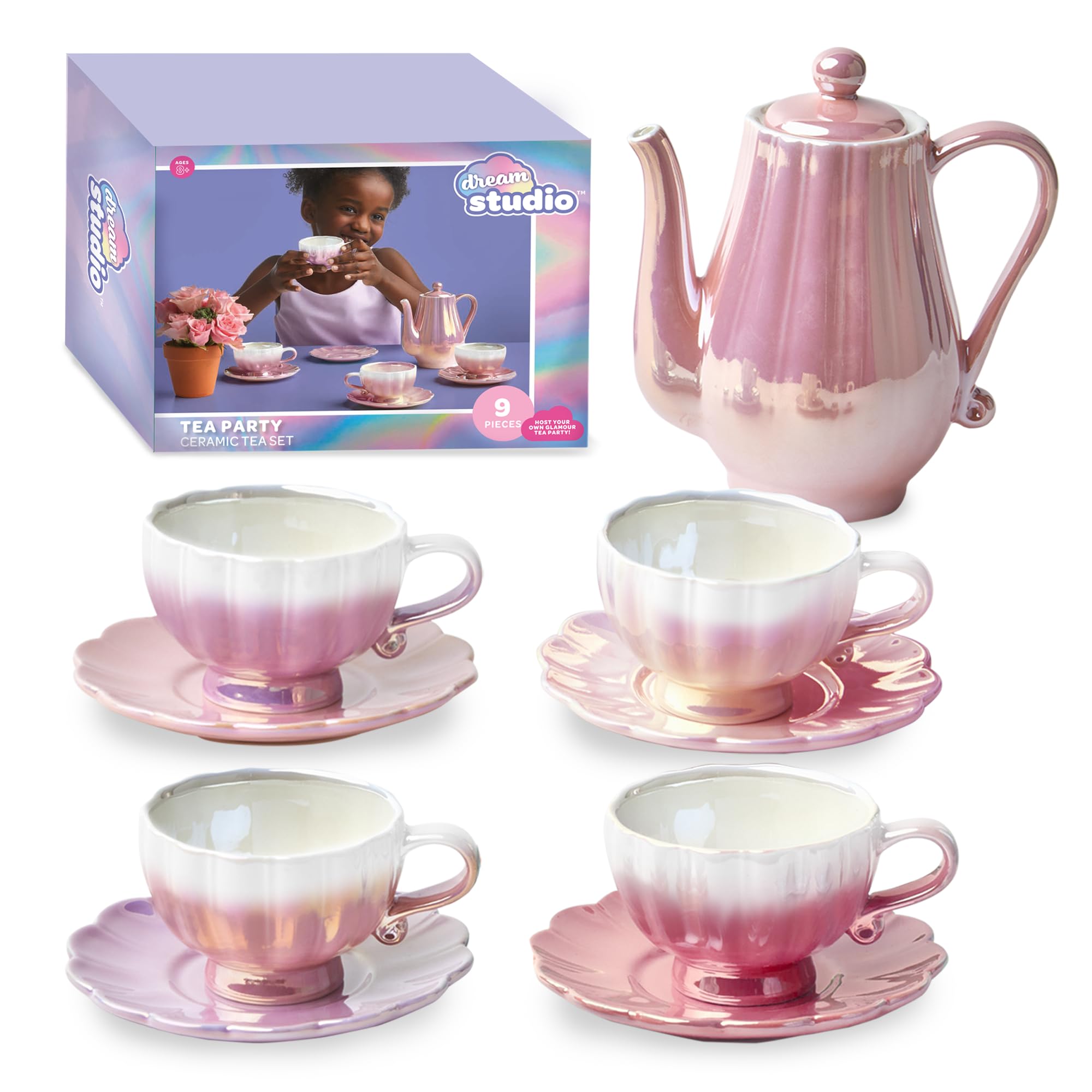 Amazon.com: Dream Studio Ceramic Tea Party Set [2023 Amazon