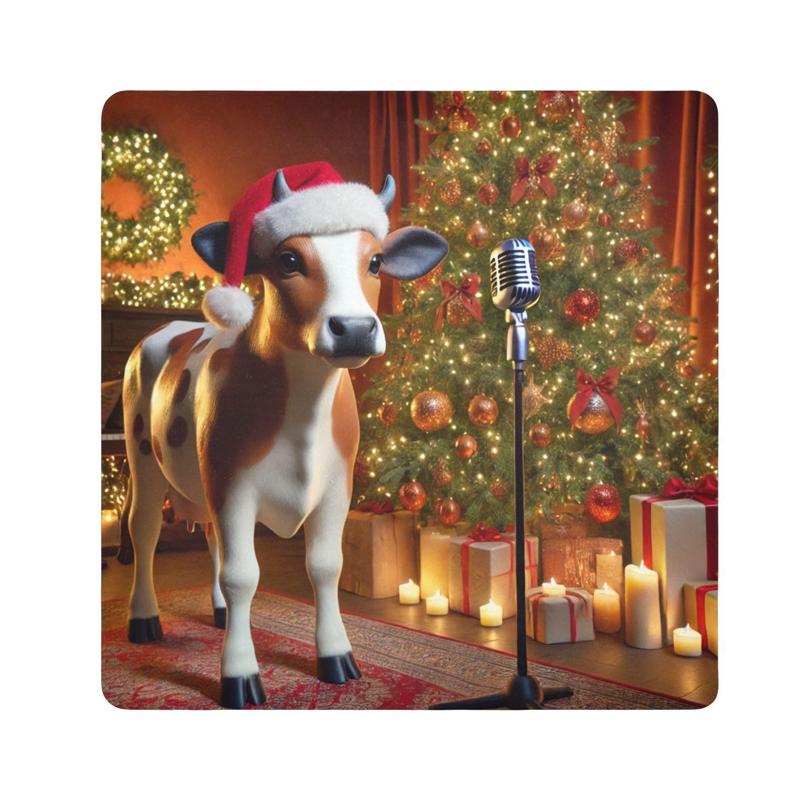 Joko Ivery Christmas Cow Brown Protective Wrap 13.8