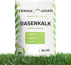 Terra Domi Lawn lime for winter and spring, garden lime, against moss, excellent lawn fertiliser for over 250 m², professional winter fertiliser.