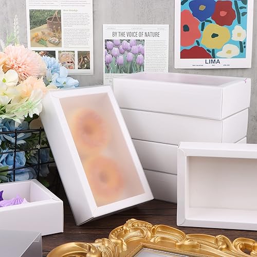 Miniatura 7 de 26 cajas rectangulares de papel kraft con cajones pequeños, cajas de embalaje de cartón para regalos de fiesta, dulces y manualidades de joyería,