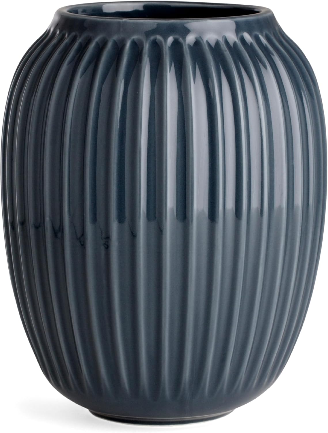Kahler Hammershoi Vase, White, 4.1" H x 3.3" D, Designed by Hans-Christian Bauer, Gift Box Included